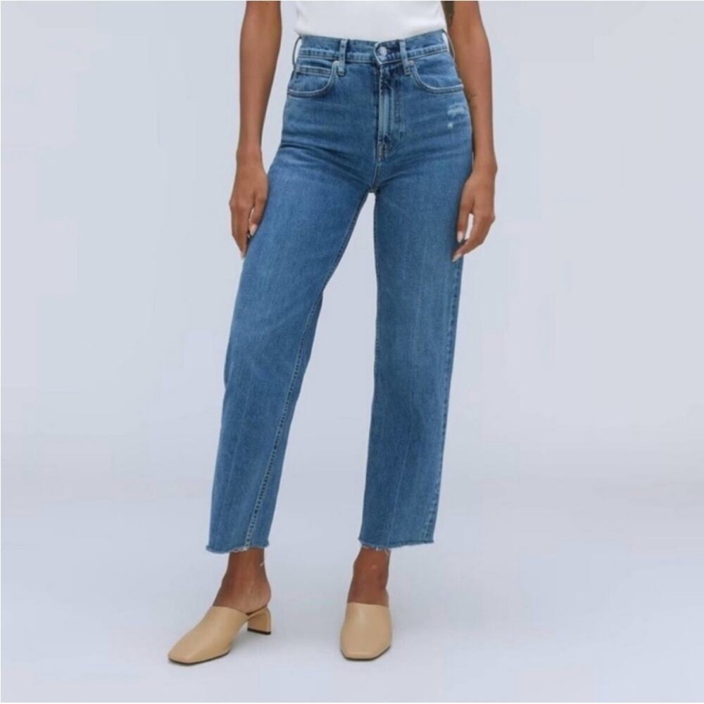 Everlane The Way High Jeans Raw Hem Size 26